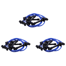 3X 32700-PTO-000 Bougiekabelset, hoogwaardige bougiekabel voor DEL SOL 1992-2002 Blauw