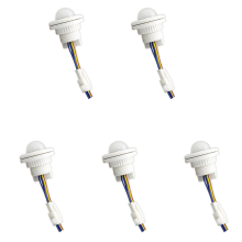 5x Mini PIR infrarood bewegingssensor detectie 220V instelbare tijd infrarood automatische LED-lichtheks