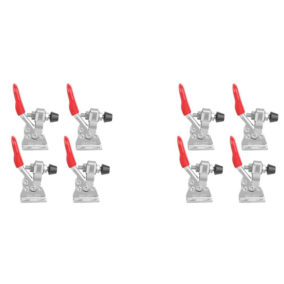 8Pcs Quick Release Toggle Clamp -201 Antislip Horizontal 59Lbs Holding Capacity For Machine Operation, Woodworking 4762149481473
