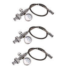 3X PCP-täyttöaseman lataussovitin sukelluspulloille, G5/8 tuuman DIN-sovitin ja 50 cm jousiletku