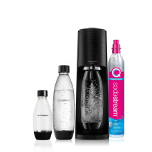 SodaStream Soda Maker Terra Megapack QC nero Schwarz inclusi 3 bottiglie (2270214)
