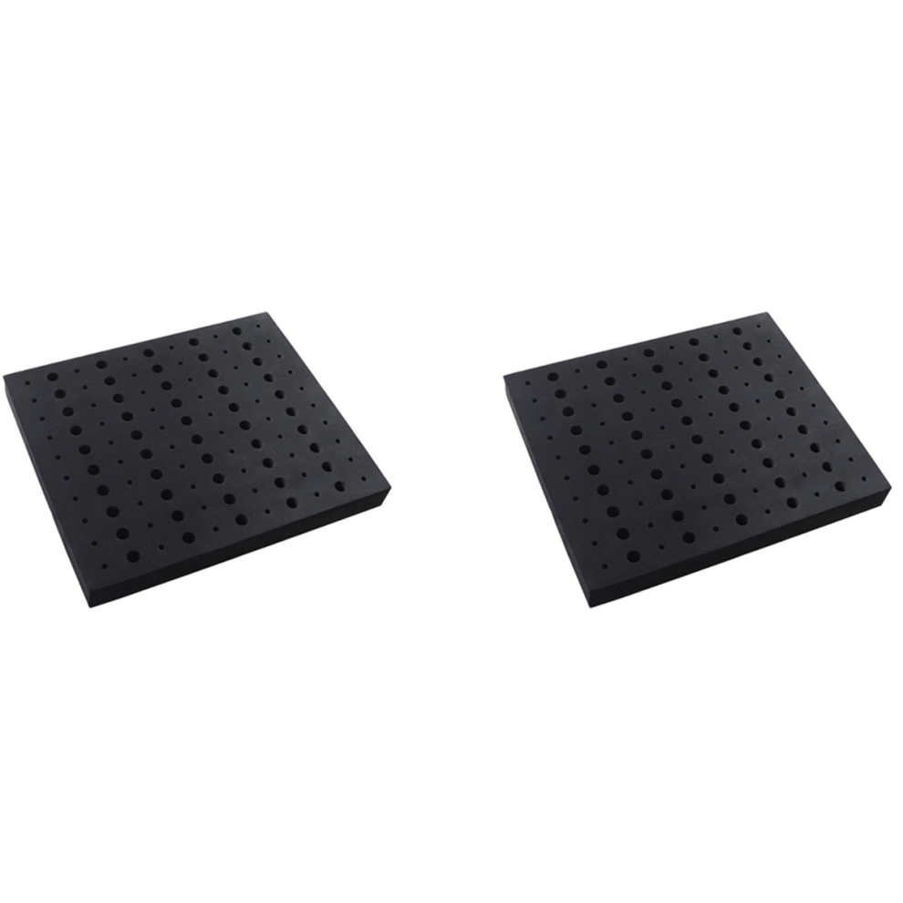 2X 110 Holes Router Bit Tray Storage Holder For 1/4Inch 1/2Inch Milling Bits Organizer 4762149486355