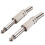 6.35mm Mono Amplifier Plug 1/4Inch Male Mono Monaural Jack Audio Cable Connector Plug Microphone 30Pcs 3