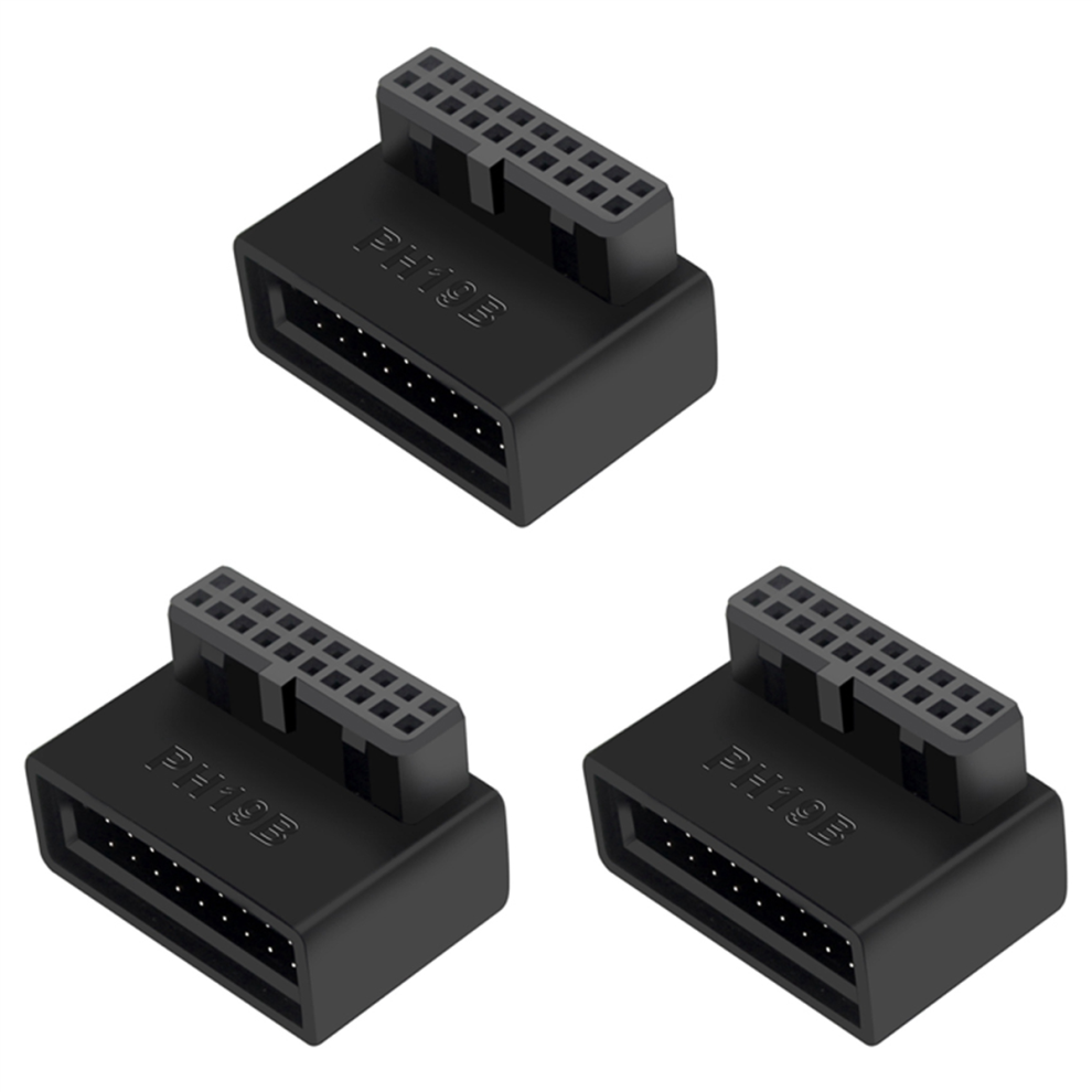 3X Ph19b Usb 3.0 Internal Header Usb3.0 19/20P Socket 90 Degree Adapter Converter For Computer Motherboard 4762149478855