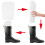 10 pares (20 folhas de 16 polegadas) modeladores de botas, suporte alto para mulheres e homens, cor transparente 5