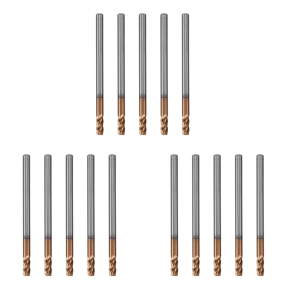 15Pcs 3Mm Solid Carbide Endmills Endmill D3x8xd4x50l 4Flute Side Milling Slotting Profiling Face Mill Standard Length 4762224662728