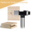 2X CNC Spoilboard Surfacing Router Bits, 1/4 Inch 1 Inch Cutting Diameter, Slab Flattening Router Bit Planing Bit 6