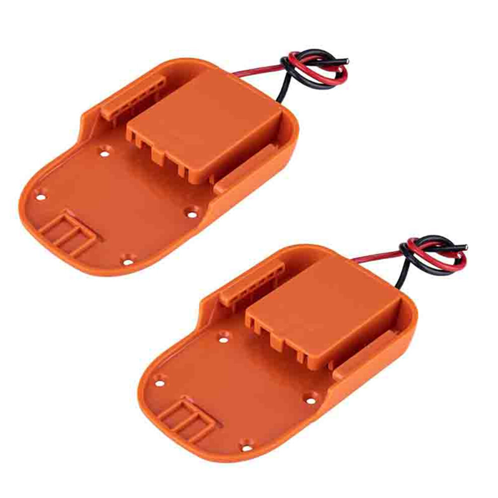 2X For Power Wheels Adapter For 18V Li-Ion Battery Dock Power Connector Rigid 12 Gauge Robotics 4762149432239