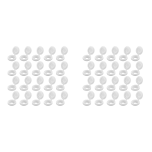 400 peças de tampas de parafuso de plástico com dobradiças, tampas de parafuso de substituição de encaixe, tampas decorativas (brancas)