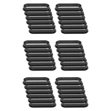 36 Pieces Oval Tart Rings Heat-Resistant Perforated Cake Mousse Ring Non Stick Bakeware Tart Mini Cake Mold Cake Rings