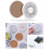 12X Ceramic Stone with Cork Backing Non- Heat Insulation Table Mat Absorbent Coasters for Drinks 5