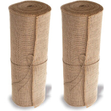 2X Burlap Doily Roll-30CMx275cm. No- Anti- Blanket with Edge Design. Burlap Fabric Rolls Suitable for Weddings