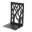 Book Ends for Heavy Books,Book Shelf Holder Home Decorative, Metal Bookends Black 2 Pair,Bookend Supports, Book Stoppers 2