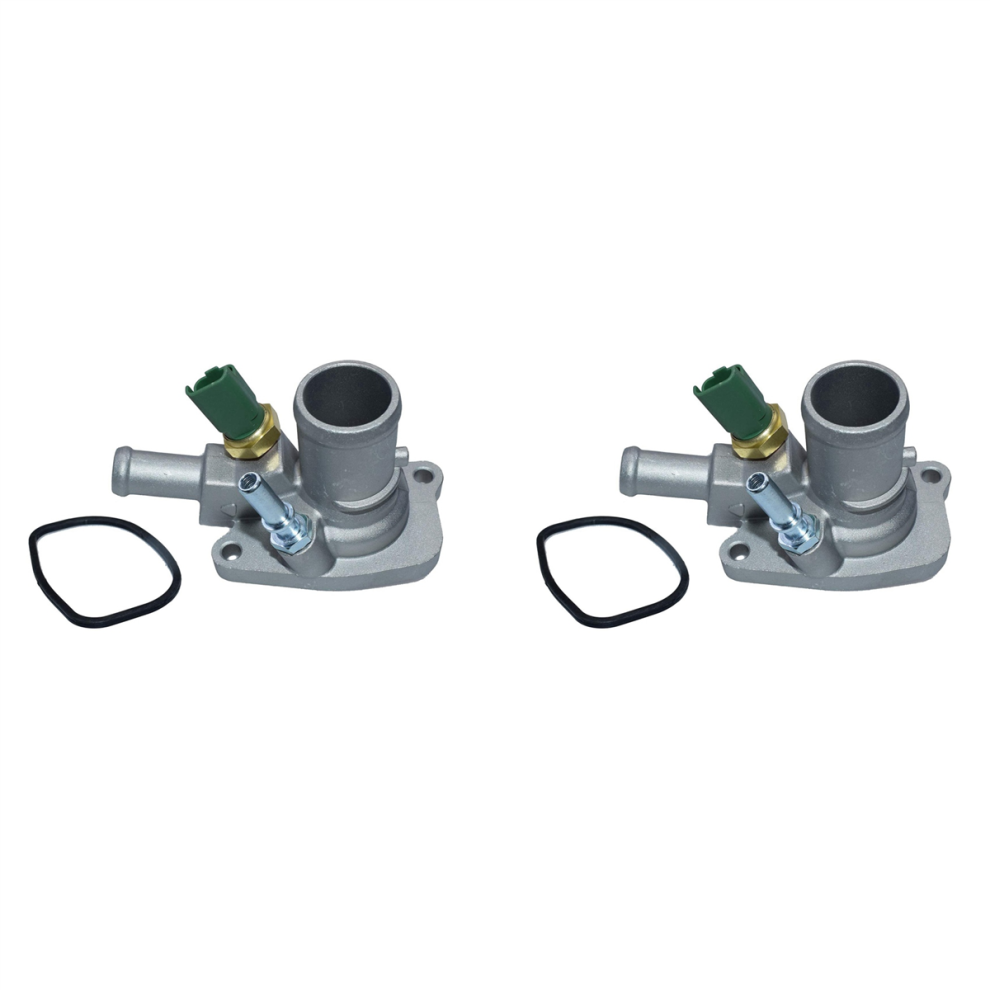 2X Engine Coolant Thermostat Car Thermostat 55202176 55194029 For Grande Punto 4762149472310