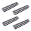 4X 19Inch 1U Cabinet Rack Pass-Through 24 Port CAT6 Patch Panel RJ45 Cable Adapter Jack Modular Frame 1