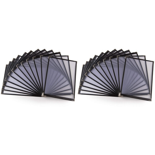 Pacote com 20 capas de cardápio - página única, 2 visualizações, serve em papel de 8,5 x 11 polegadas - capas de cardápio de restaurante