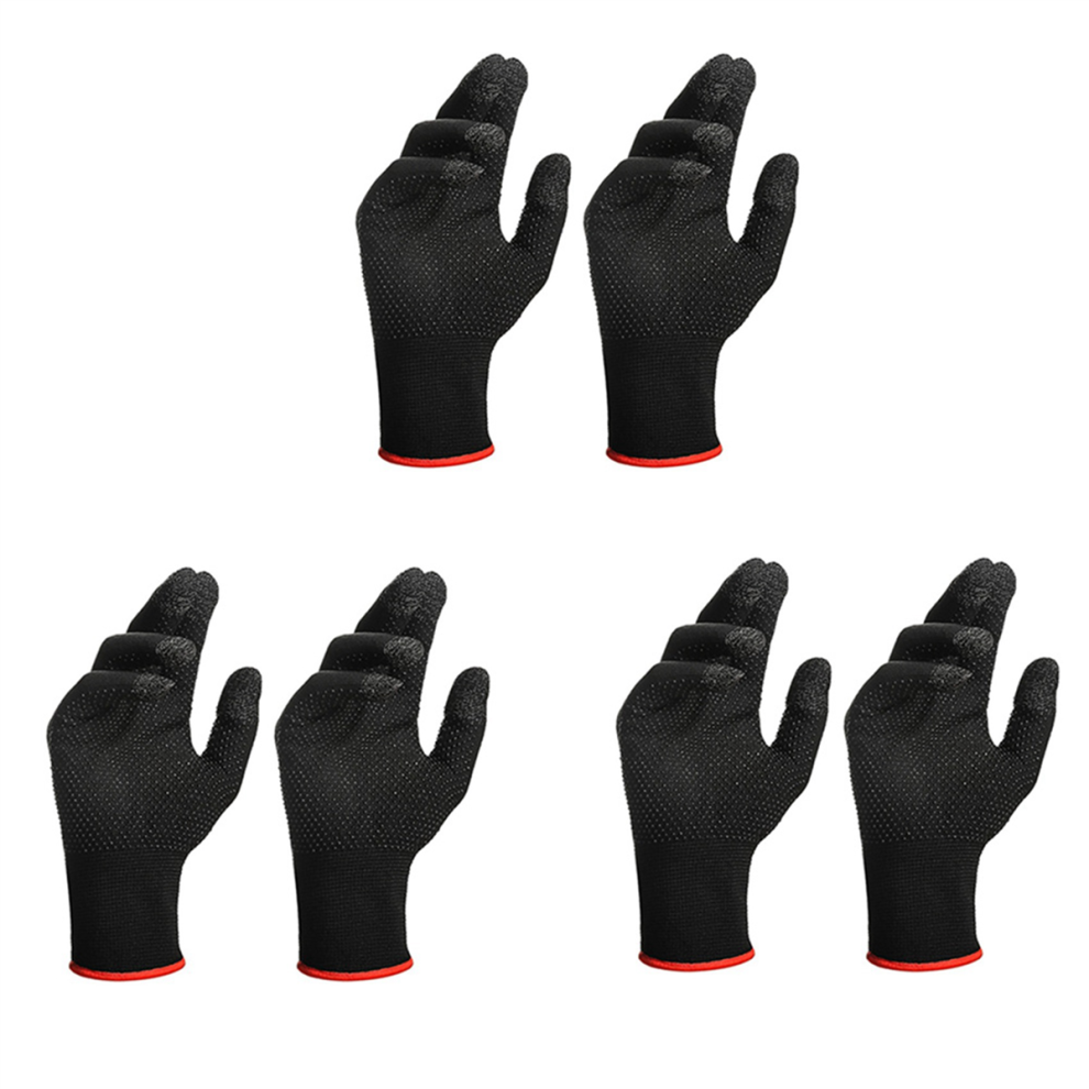 6Pcs Game Gloves For Pubg Sweat Proof Non-Scratch Sensitive Press Screen Gaming Finger Thumb Sleeve Gloves 4762149462182