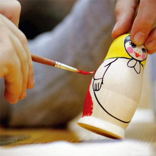 25X Unpainted Russian Nesting Dolls DIY Blank Nesting Dolls Unfinished Nesting Doll Kit Matryoshka Nesting Dolls 2