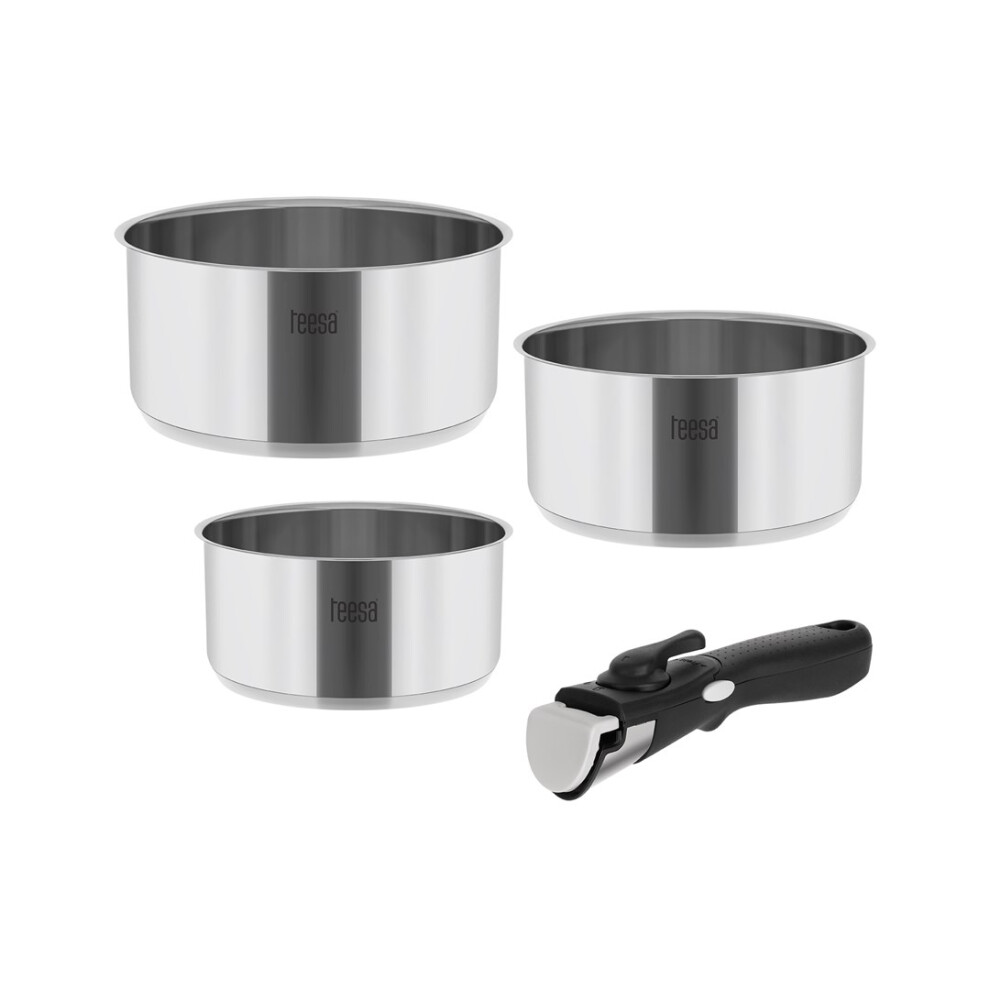Cookware set with detachable handle TEESA COOK EXPERT SINGLE HAND-image-OPC-PFYDH8C-NEW