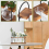 2X Plant Propagation Station with Wooden Stand,Plant Terrarium Desktop Propagation Stations,Air Planter Bulb Glass Vase 5