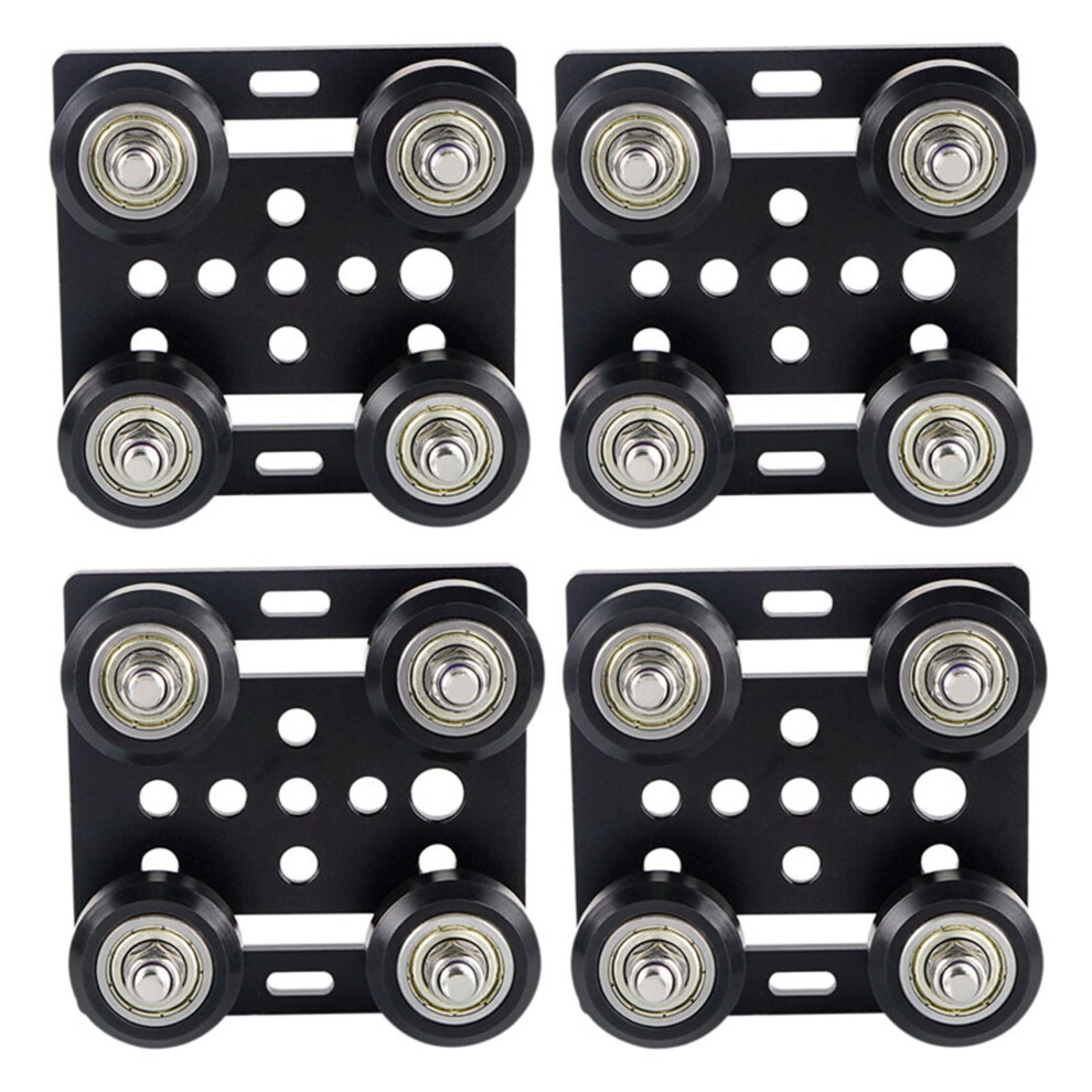 Tlily 4X 3D Printer Accessories For V Slot European Standard Aluminum Profile Pulley V-Slot Build Gantry Plate