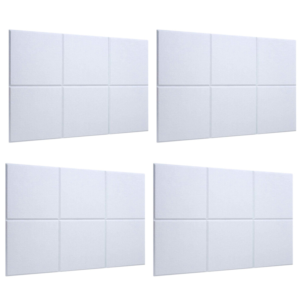 24Pcs Acoustic Absorption Panel 12Inch X 12Inch X 0.4Inch Sound Proof Padding For Bass Isolation For Acoustic 4762224611818