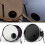 2X Bass Drum Enhancer ABS Rubber Bass Drum Kick Enhancer with Black Port Hole Protector,Mic Hole Drum Head,Red 5