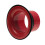2X Bass Drum Enhancer ABS Rubber Bass Drum Kick Enhancer with Black Port Hole Protector,Mic Hole Drum Head,Red 9