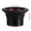 2X Bass Drum Enhancer ABS Rubber Bass Drum Kick Enhancer with Black Port Hole Protector,Mic Hole Drum Head,Red 6