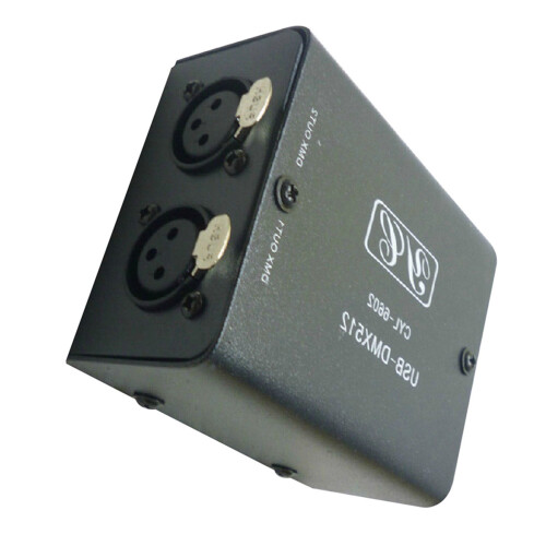 2X 512-kanałowy moduł oświetlenia scenicznego USB do DMX DMX512 LED Light DMX-Stage Light Controller Mini Dekoder 1