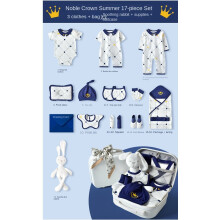ORiTi Newborn Baby Gifts Set Newborn Layette Gifts Set Baby Girl Boys Gifts Premium Cotton Baby Clothes Accessories Set