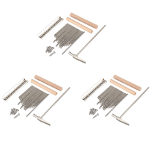 3 set 17 Keys Kalimba Thumb Finger Piano DIY Keys+Bridge+Tuning Hammer Kit Musical Instrument Part Accessories