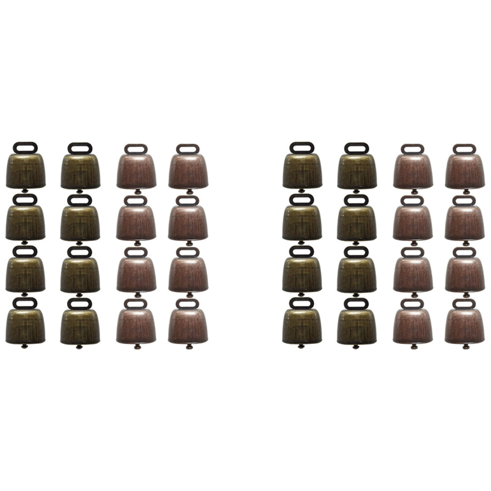 32PCS Cow Horse Sheep Grazing Copper Small Brass Cattle Goat Farm Loud Bell Long Distance Horse Iron