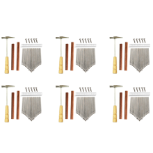 6X 17Keys Kalimba DIY Kit Thum Piano with Keys Bridge Tuning Hammer Kit Kalimba Accessories