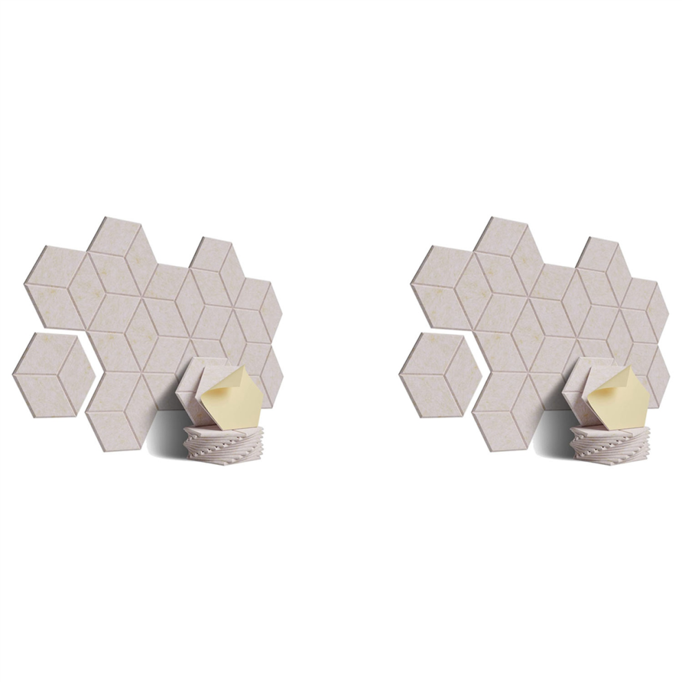 24 Pack Acoustic Foam,Self-Adhesive Sound Proof Panels,For Sound Insulation &Acoustic Treatment(Shallow Camel) 4762149479951