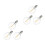 6Pcs G40 LED Replacement Light Bulbs, E12 Screw Base Shatterproof LED Globe Bulbs for Solar Warm White 1
