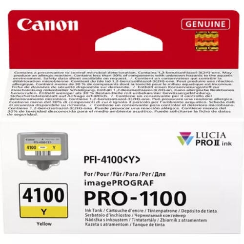 Canon CANON 6780C001 - ENCRE PFI-4100 JAUNE 1