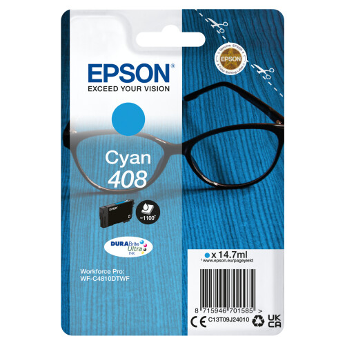 Epson SINGLE CYAN 408 DURABRITE INK