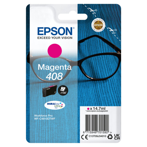 Epson SINGLE MAGENTA 408 DURABRITE INK