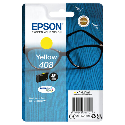 Epson SINGLE YELLOW 408 DURABRITE INK