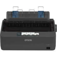Epson LX-350 Dot matrix printer, 9 pins, 80 column, original + 4 copies, 347 cps HSD (10 cpi), Epson ESC/P - IBM 2380+ e