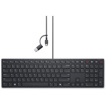Dell Wired Collaboration Keyboard KB525C - Keyboard - USB, USB-C - QWERTY - UK - black - with 3 years Advanced Exchange