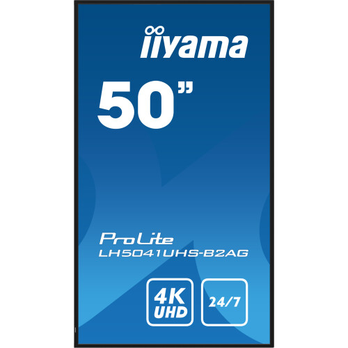 iiyama Monitor LCD LED - iiyama - ProLite LH5041UHS-B2AG - 50 polegadas - 4K UHD - Leitor multimédia integrado 1