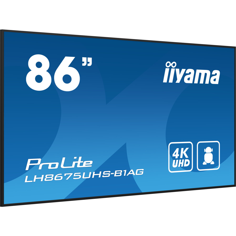 iiyama LED-Display ProLite LH8675UHS-B1AG - 218 cm (86") - 3840 x 2160 4K