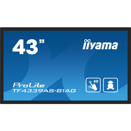 iiyama LCD-scherm - iiyama - ProLite TF4339AS - 43 inch - 4K - Multitouch touchscreen