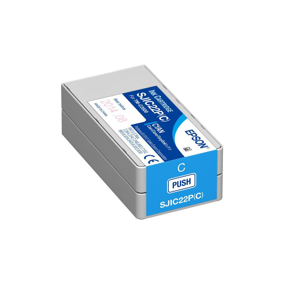Epson SJIC22P(C) - cyan - original - ink cartridge