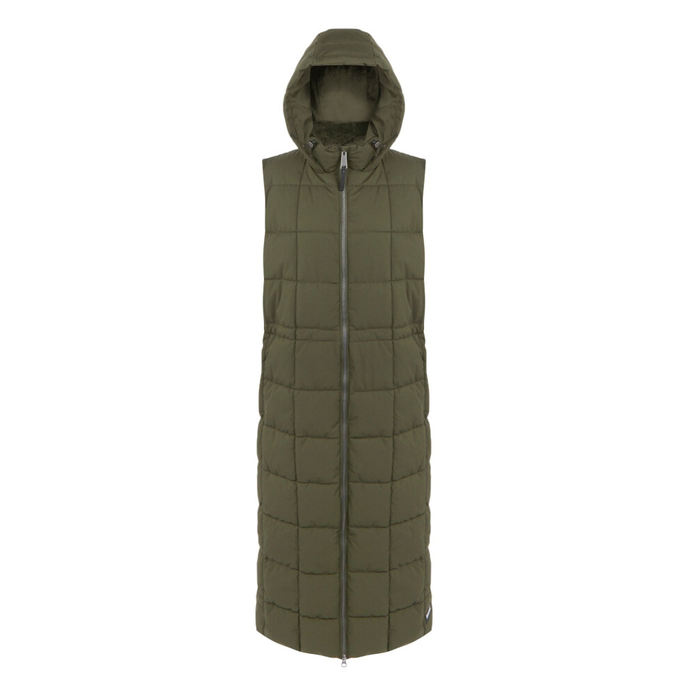 (16 UK, Dark Khaki) Regatta Womens/Ladies Leandra Longline Gilet