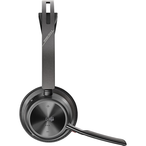 HP Poly Voyager Focus 2 USB C-hoofdtelefoon gecertificeerd voor Microsoft Teams + USB-C/A-adapter - Microsoft Teams-certificering - Google Assistent
