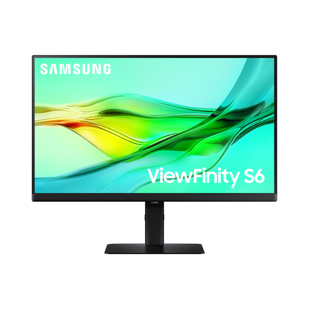 61cm/24" (2560x1440) Samsung LS24D600UAUXEN 16:9 WQHD IPS 5ms 100Hz DP HDMI USB-C Pivot KVM Black