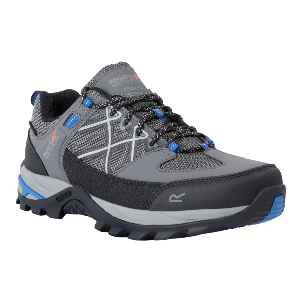 (12 UK, Dark Steel/Oxford Blue) Regatta Mens Samaris III Low Walking Shoes